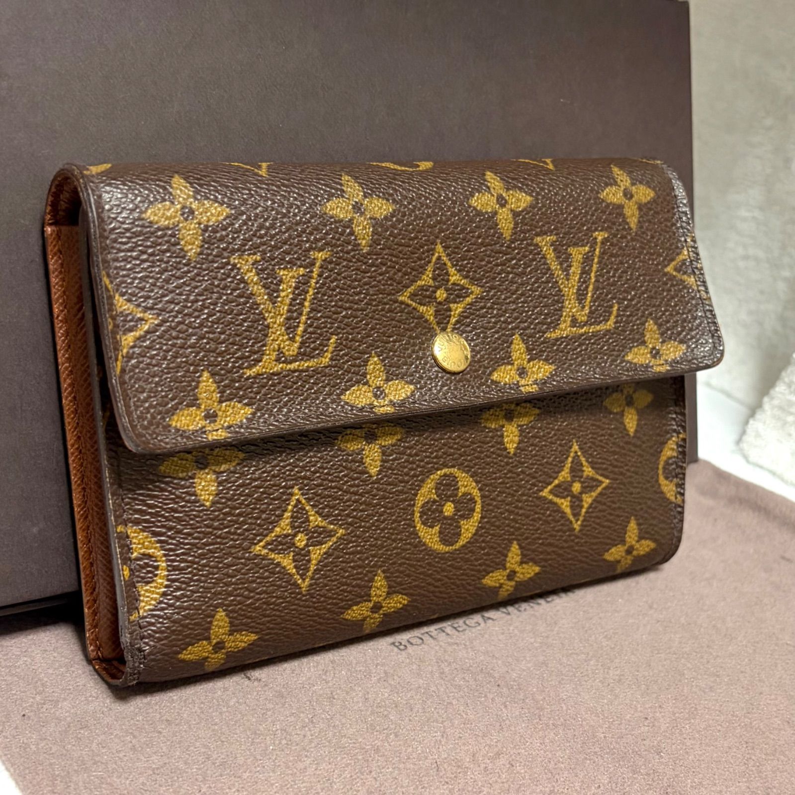 ルイヴィトン ポルト トレゾール・エテュイ パピエ 折財布 モノグラム