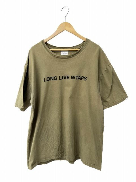 ダブルタップス WTAPS 21SS LONG LIVE WTAPS S/S TEE ロゴ プリント 半袖 Tシャツ 05 カーキ ブランド古着ベクトル 中古260527