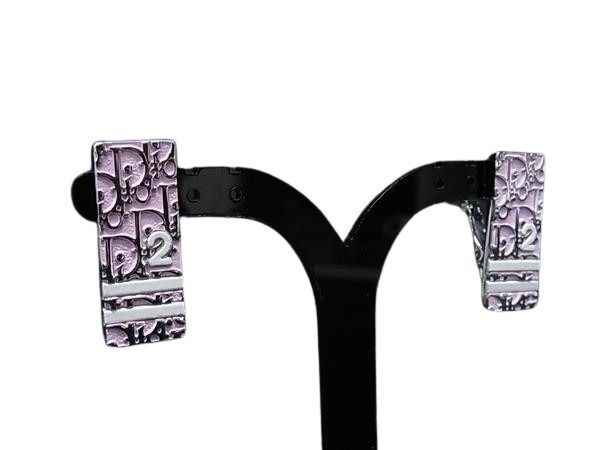 ChristianDior ディオール イヤリング トロッター ピンク×シルバー系 メタル レディース 美品