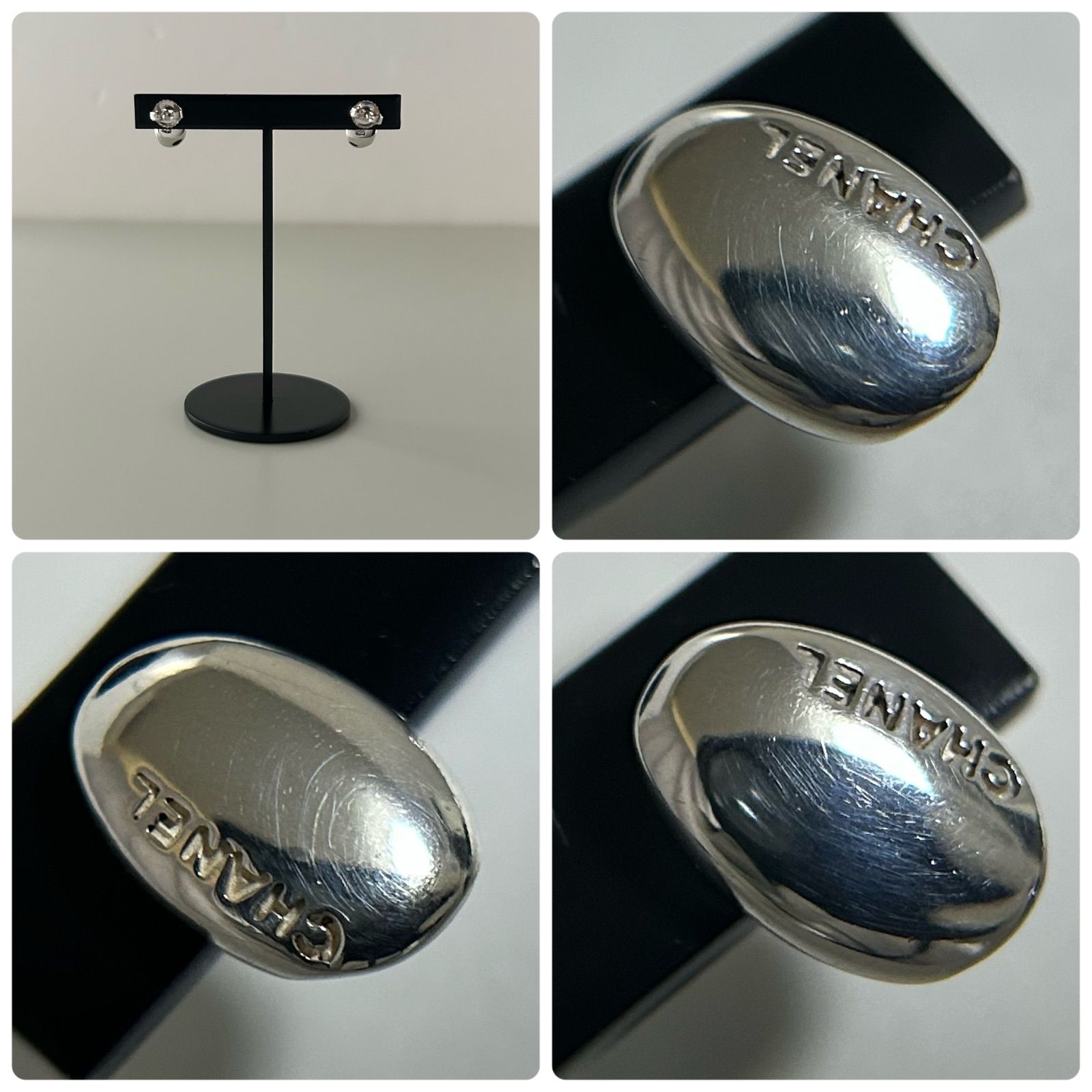 シャネル ピアス ビーン Ag925 ヴィンテージ CHANEL - メルカリ