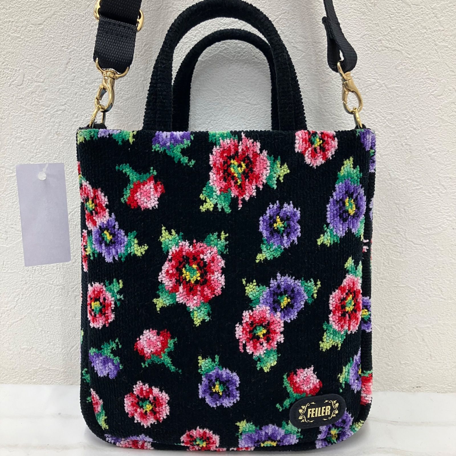フェイラー FEILER ショルダーバッグ | 美品 花柄 バッグ レディース