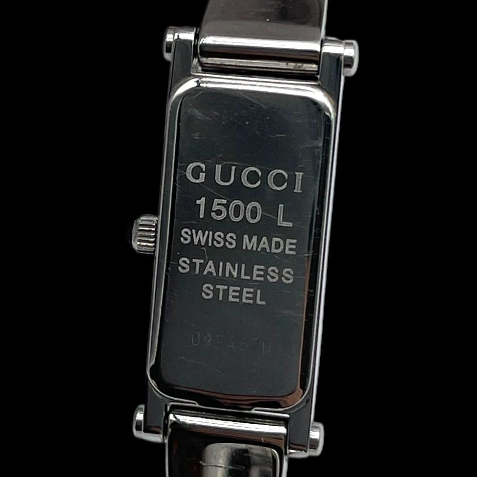 新品電池 稼働品 GUCCI グッチ レディース腕時計 1500L クォーツQZ 2針