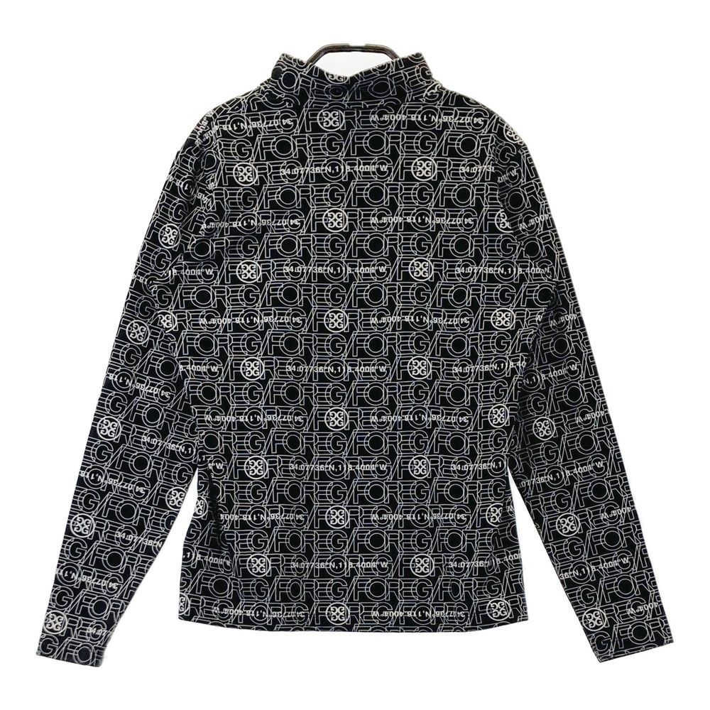 サイズ:36 G/FORE ジーフォア ハイネック 長袖Tシャツ ロゴ 総柄 サイズ:36 G/FORE ジーフォア ハイネック 長袖Tシャツ ロゴ 総柄