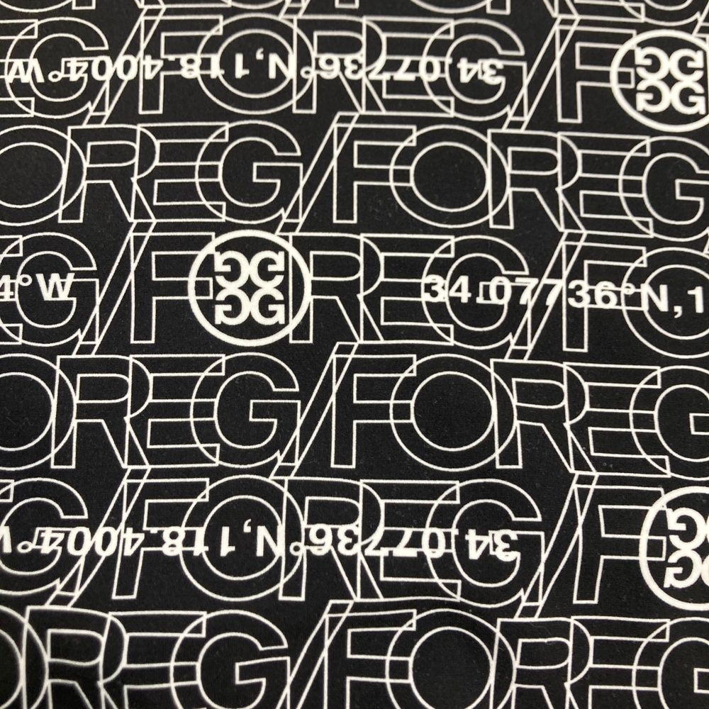 サイズ：36 G/FORE ジーフォア ハイネック 長袖Tシャツ ロゴ 総柄