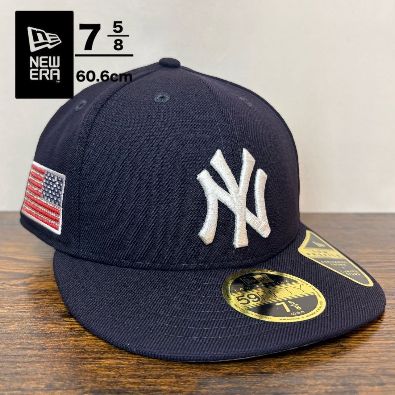J59 ニューエラ 59fifty ヤンキース MLB スワロフスキー 1800