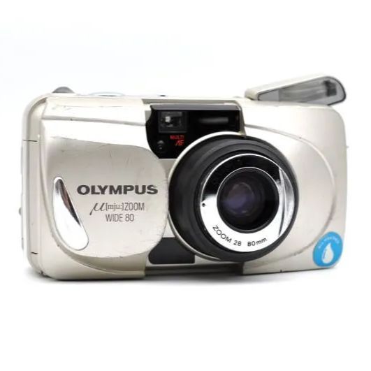 動作OK】OLYMPUS μ[mju:] ZOOM WIDE 80 コンパクトフィルムカメラ
