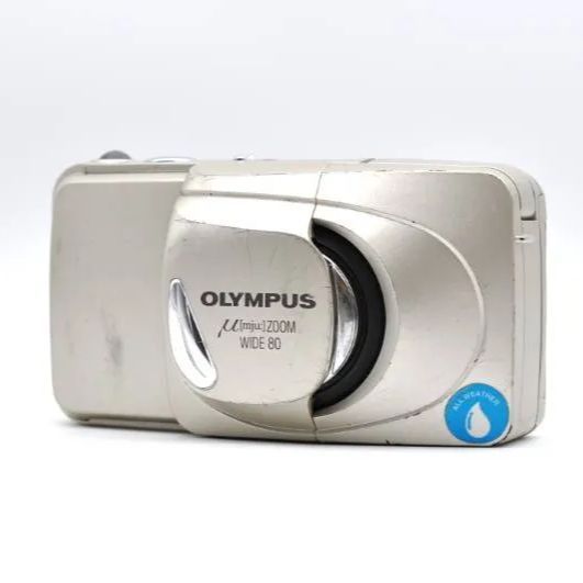 動作OK】OLYMPUS μ[mju:] ZOOM WIDE 80 コンパクトフィルムカメラ