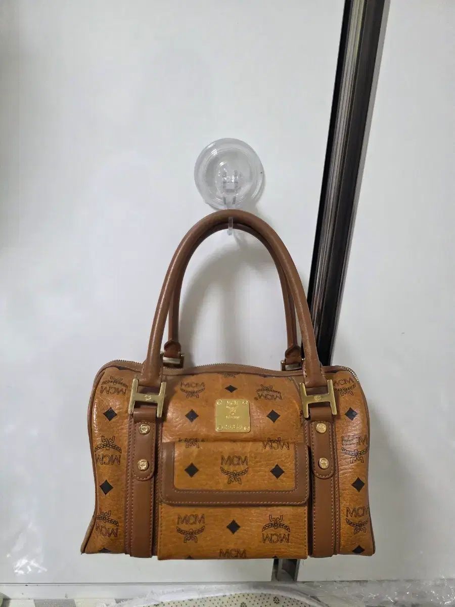 MCM ボストンバッグ ブラウン トートバッグ