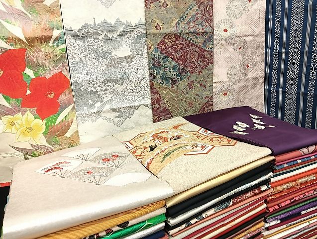 平和屋着物■名古屋帯 まとめて100点 鳥獣 人物 風景 更紗 花柄 本場筑前博多織 献上 駒刺繍 金銀糸 など 未使用品あり 全て正絹 mmm1188