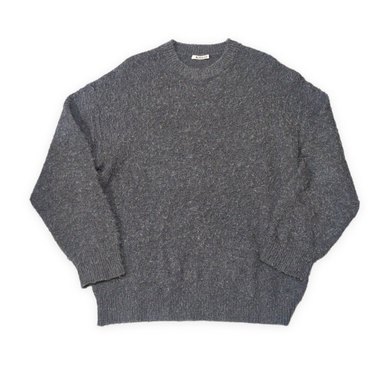 AURALEE オーラリー 24AW BRUSHED WOOL CASHMERE SILK KNIT シャギー