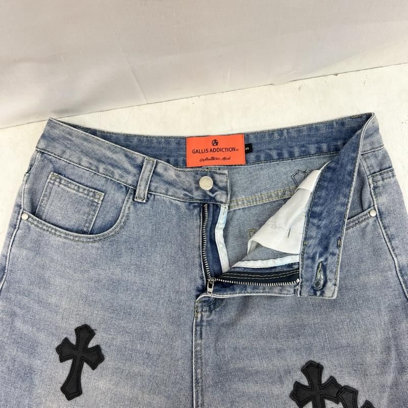 ガリスアディクション クロスパッチ デニムパンツ メンズ M ISItems 