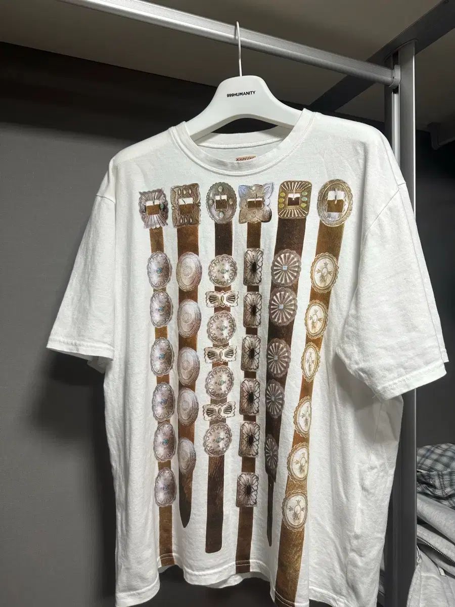 KAPITAL キャピタル ベルト プリンティング 半袖 Tシャツ L