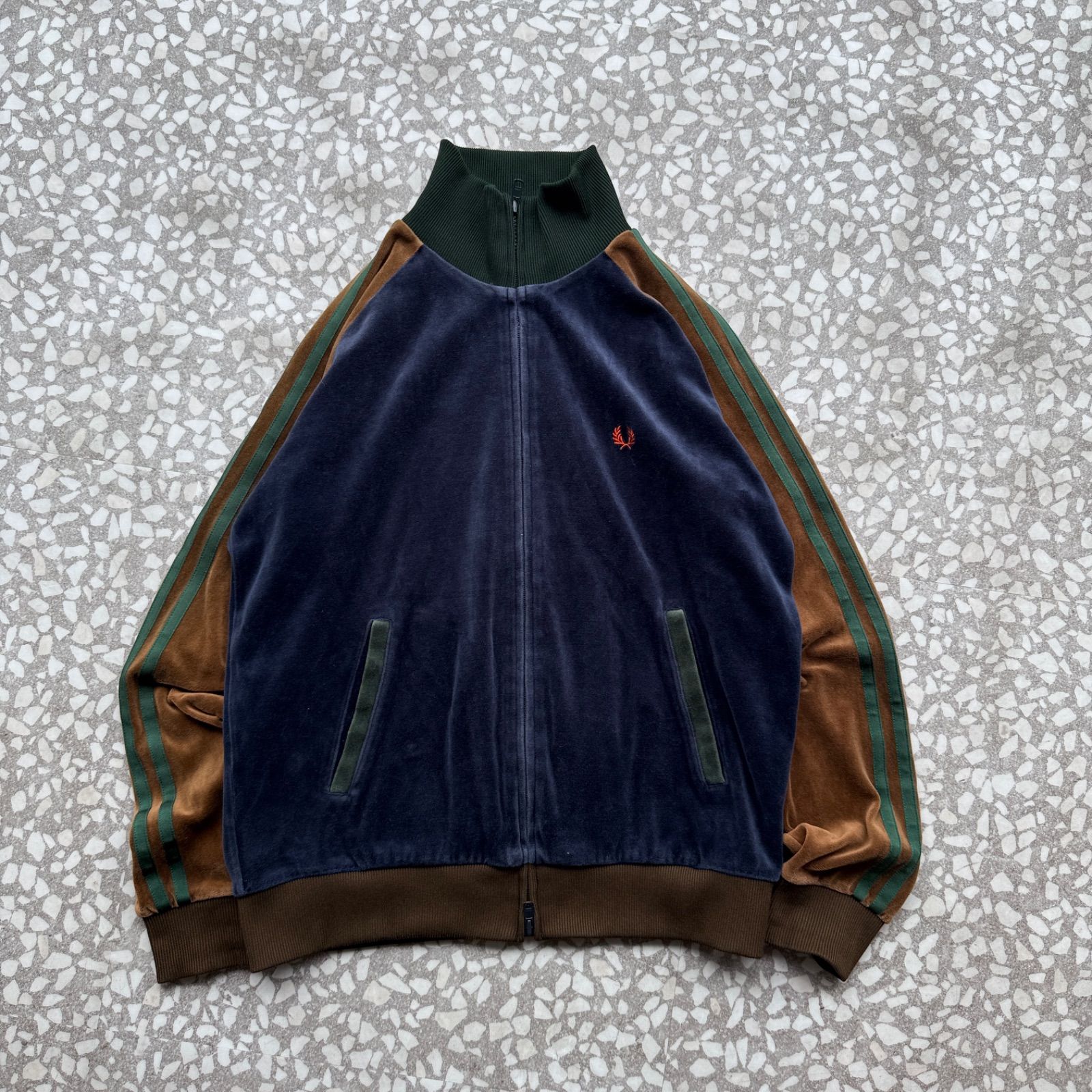 FRED PERRY / velour track jacket sizeM フレッドペリー ベロア 最高 