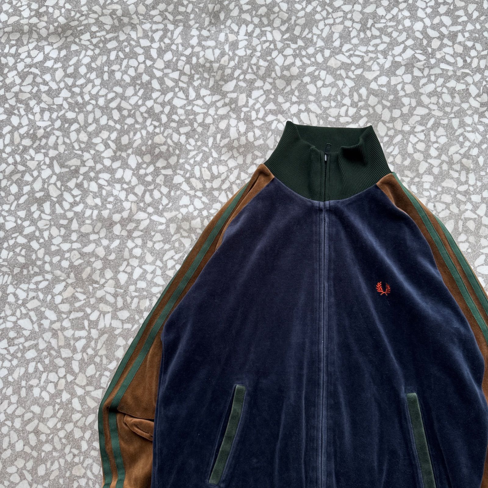 FRED PERRY / velour track jacket sizeM フレッドペリー ベロア 最高 