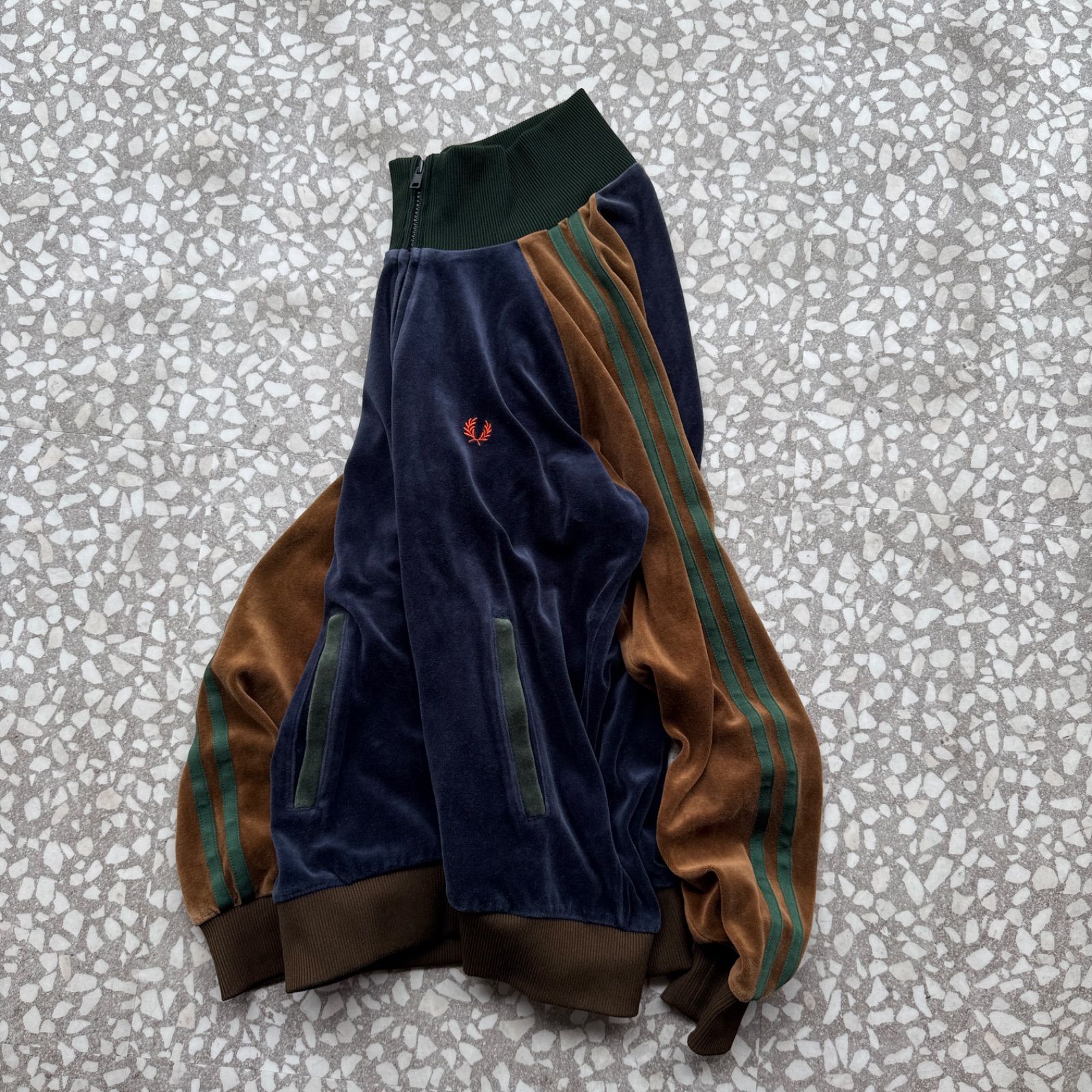 FRED PERRY / velour track jacket sizeM フレッドペリー ベロア 最高 