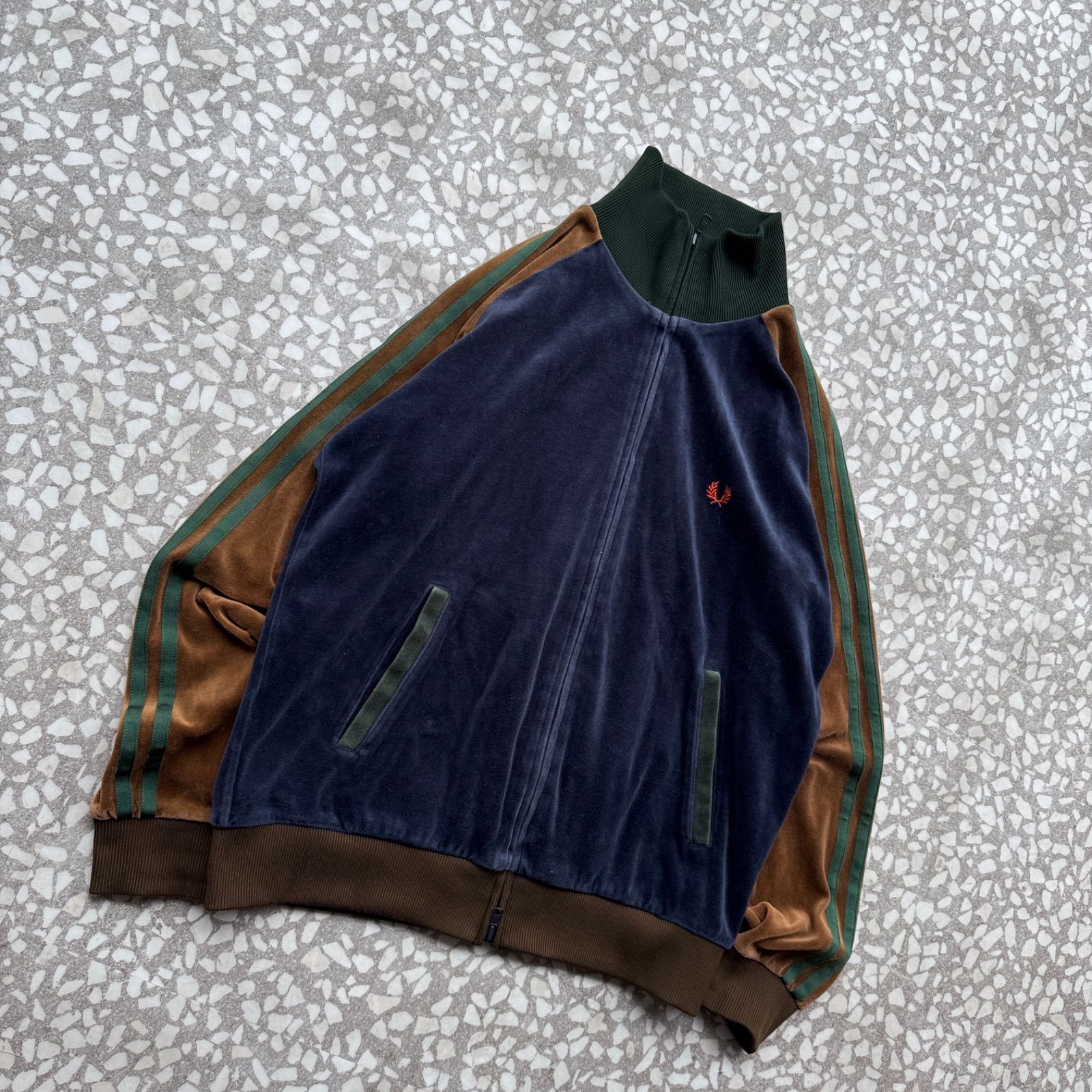 FRED PERRY / velour track jacket sizeM フレッドペリー ベロア 最高 