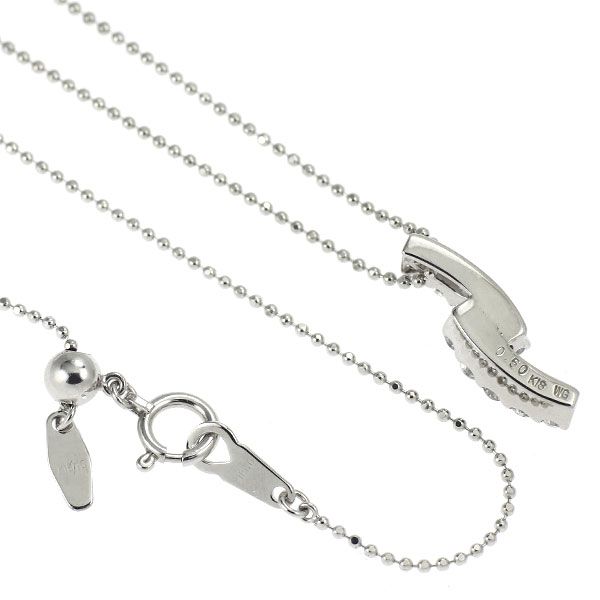 K18WG ダイヤモンド ペンダントネックレス 0.50ct - メルカリ
