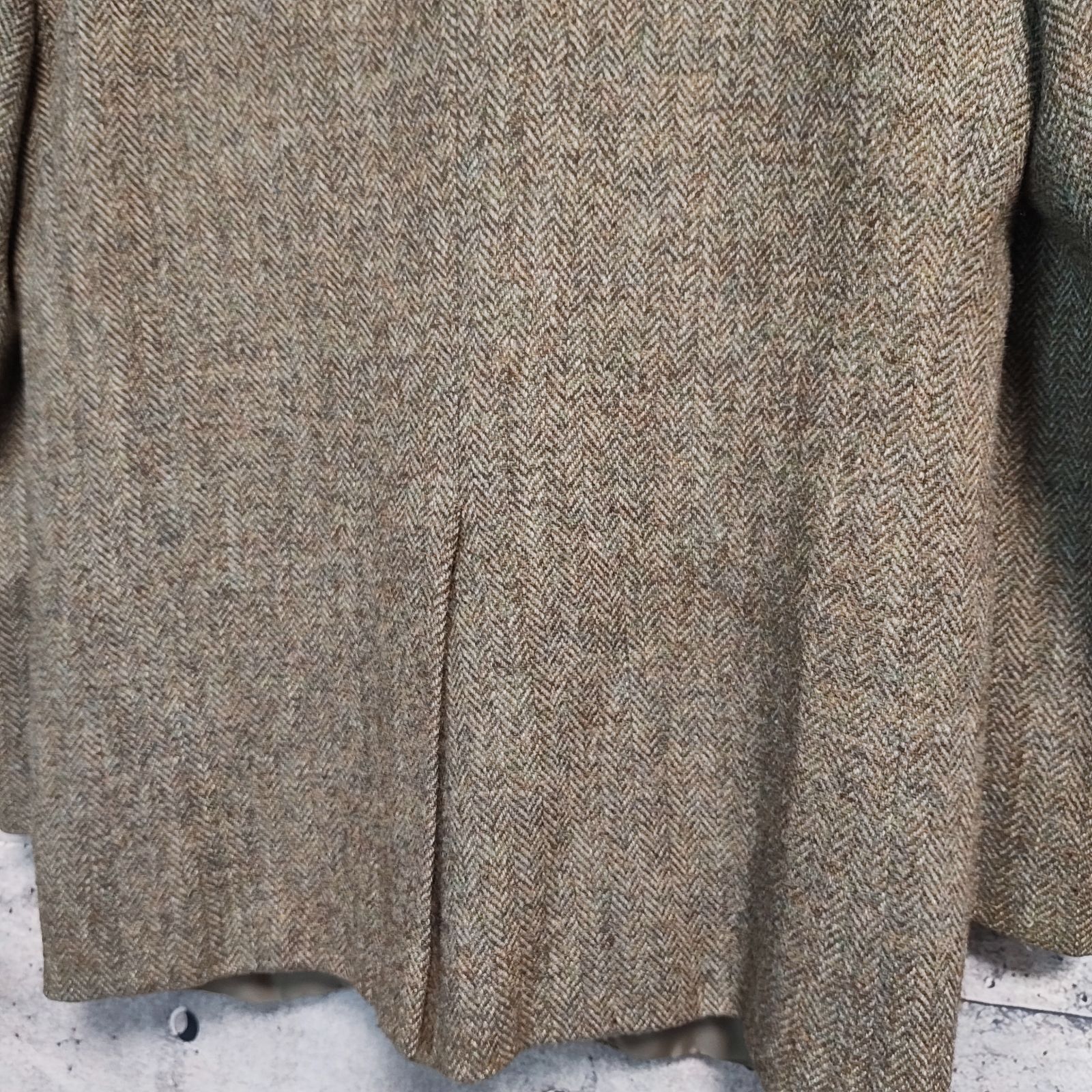 80s Archive VINTAGE Baker St. Harris Tweed ベイカーストリート ハリスツイード ウール テーラード ジャケット ツイード ブレザー ビンテージ メンズ オールド 古着 英国生地 高級 紳士服 WOOL XLサイズ相当
