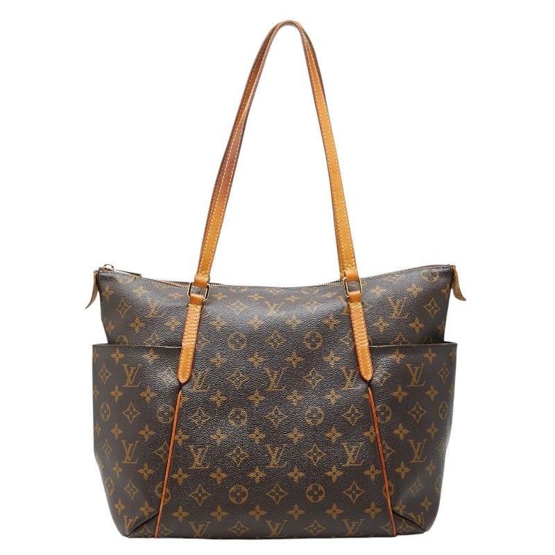 ルイ ヴィトン モノグラム トータリーGM トートバッグ ショルダーバッグ M56690 ブラウン ベージュ PVC レザー レディース LOUIS VUITTON【1-0272275】