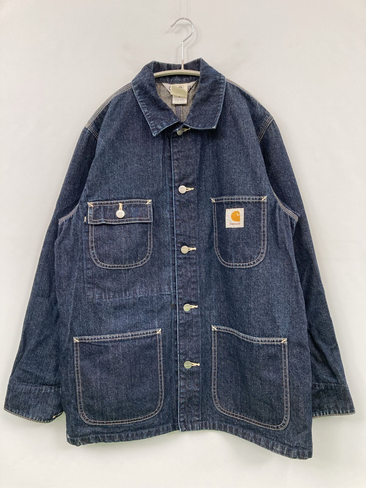 Carhartt カーハート デニムジャケット M ネイビー 無地 ブランドロゴ