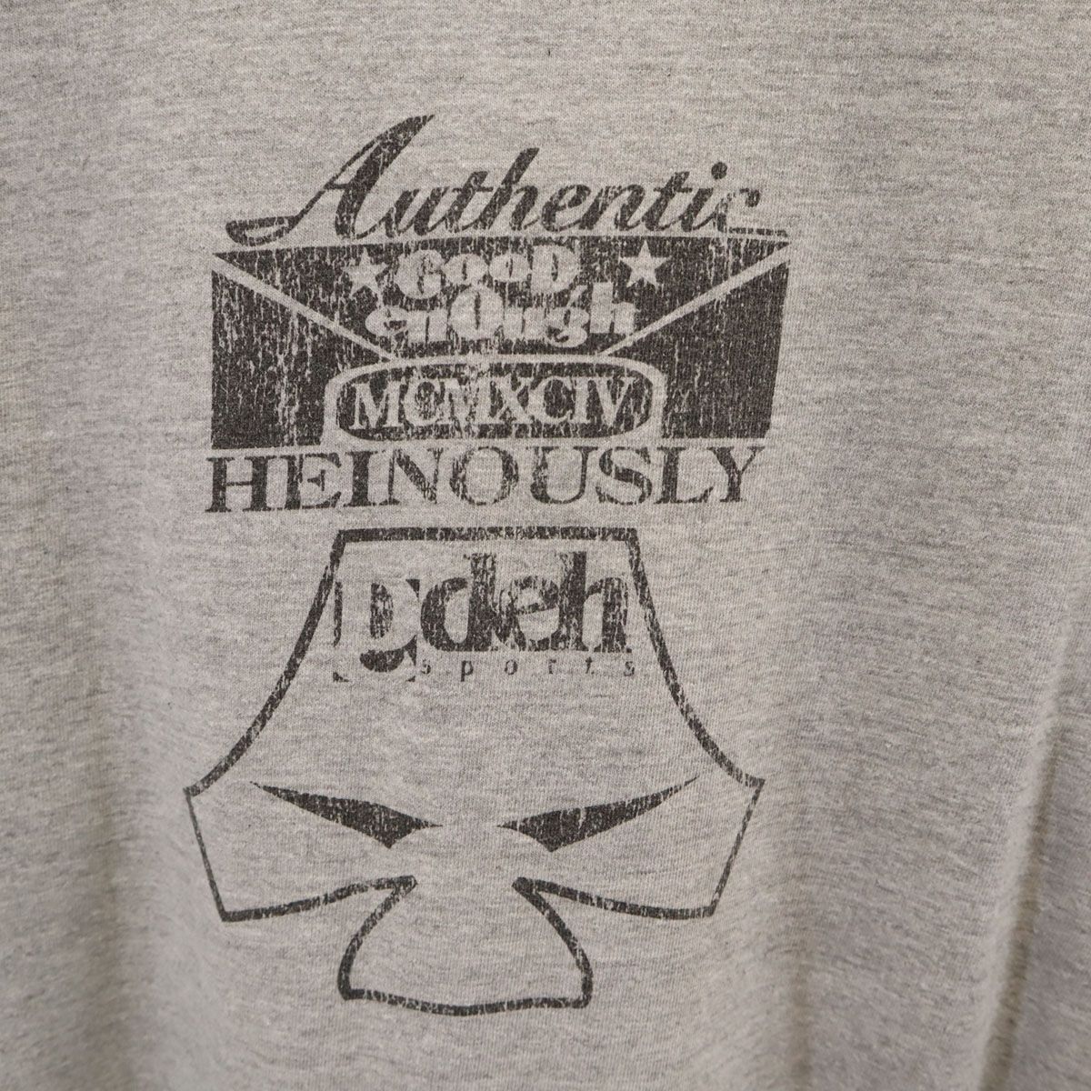 GOODENOUGH グッドイナフ 日本製 長袖 Tシャツ グレー ロンT メンズ