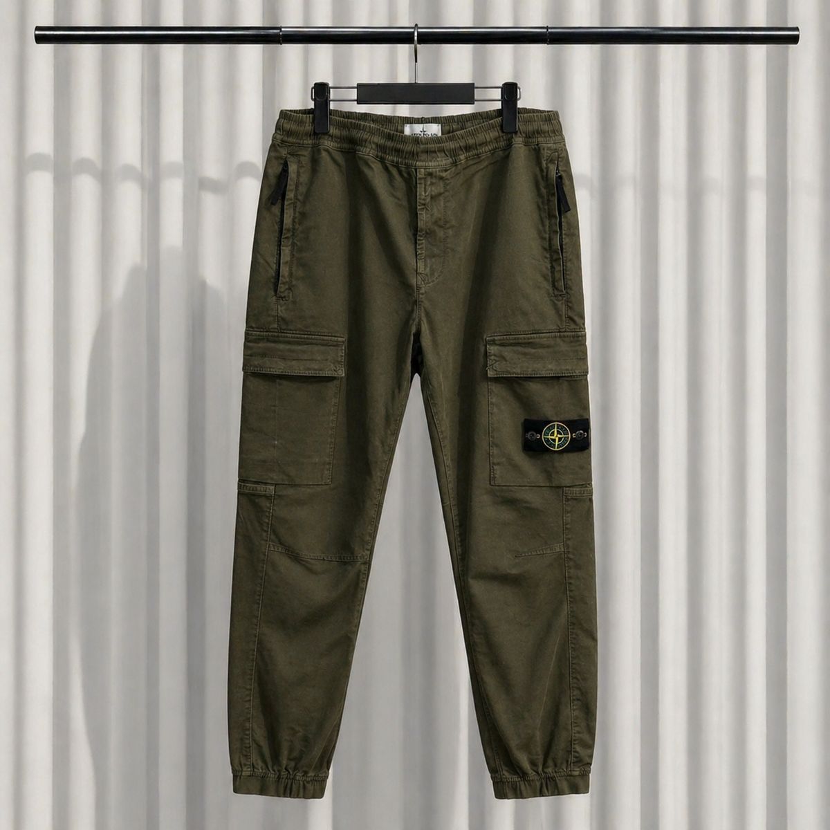 STONE ISLAND ストーンアイランド レギュラー テーパード ガーメントダイング カーゴパンツ