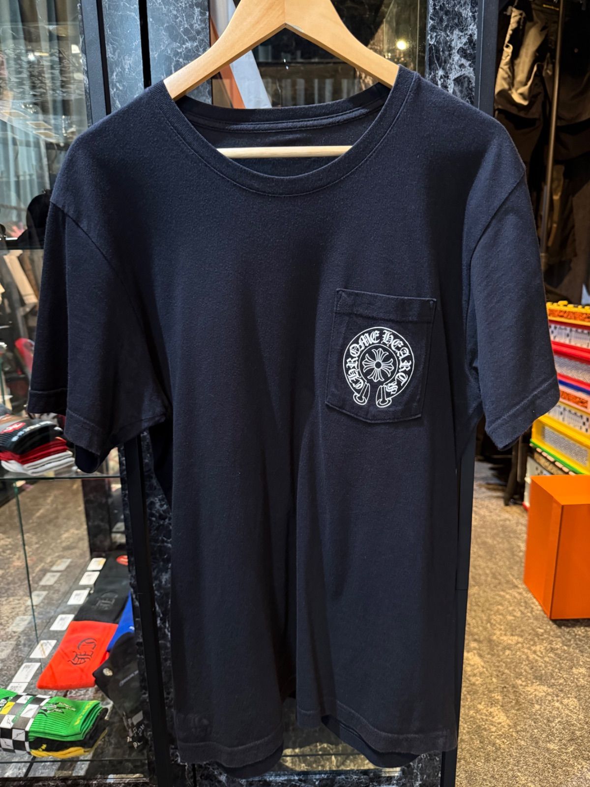 クロムハーツ　半袖Tシャツ　ホースシュー　ブラック　Lサイズ　A品