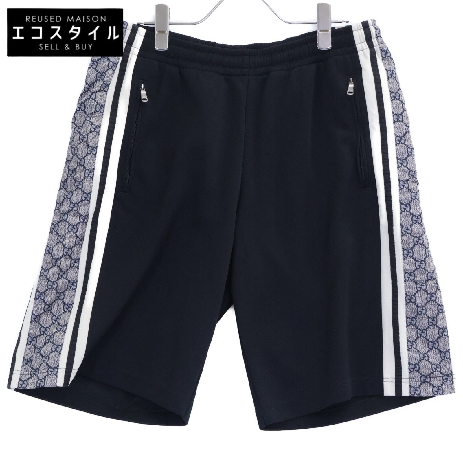 GUCCI　グッチ　【国内正規】553921 GGスプリーム ショート トラックパンツ　M