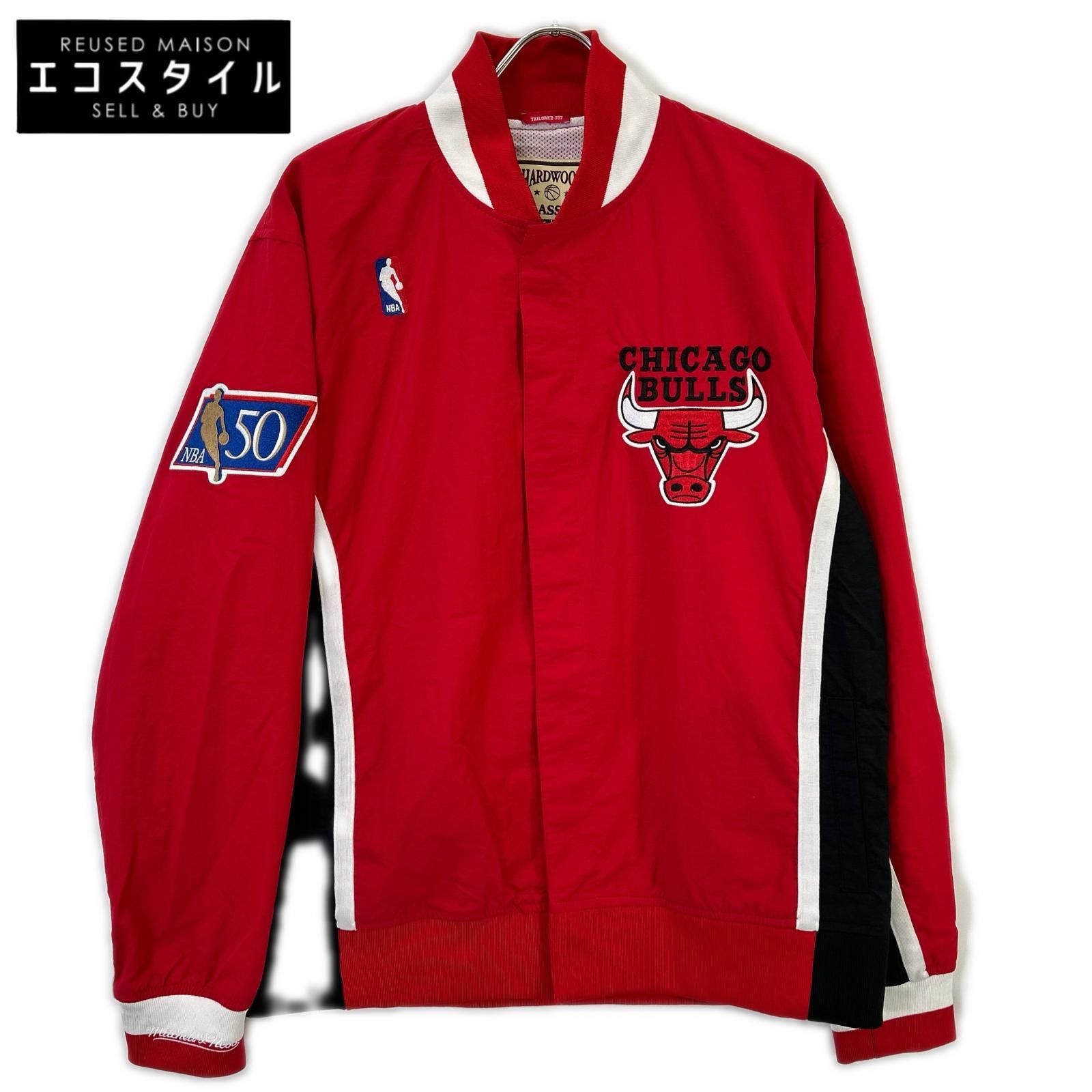 mitchell&ness　ミッチェル＆ネス　レッド シカゴブルズ オーセンティック 96-97 ウォームアップジャケット　44