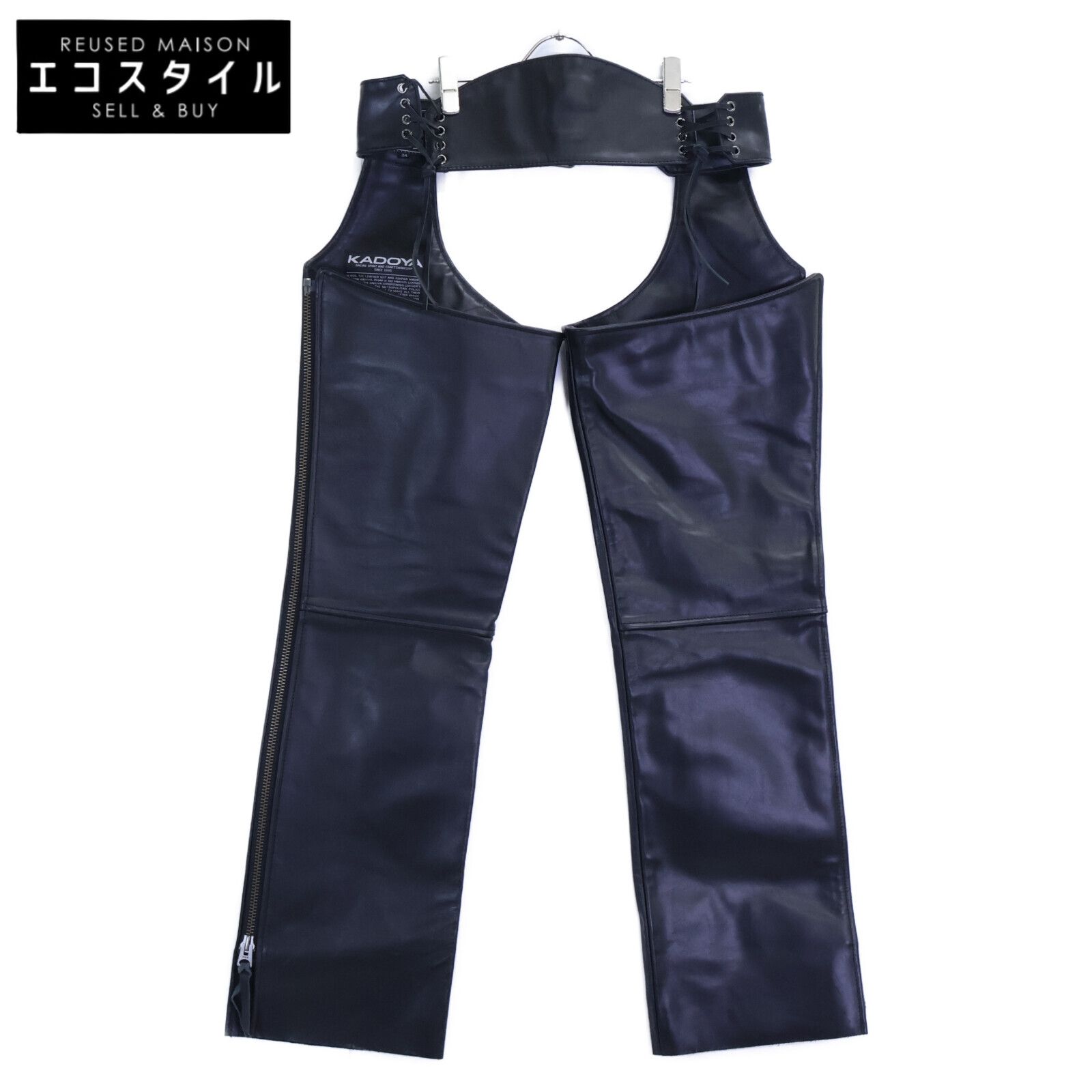KADOYA カドヤ 【美品】レザー チャップス ライドウェイダー 24-リアル