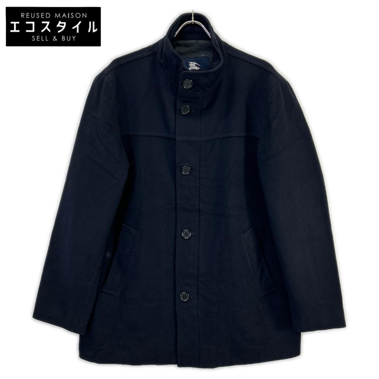 BURBERRY LONDON　バーバリーロンドン　109V001 ネイビー 中綿入り ハーフコート