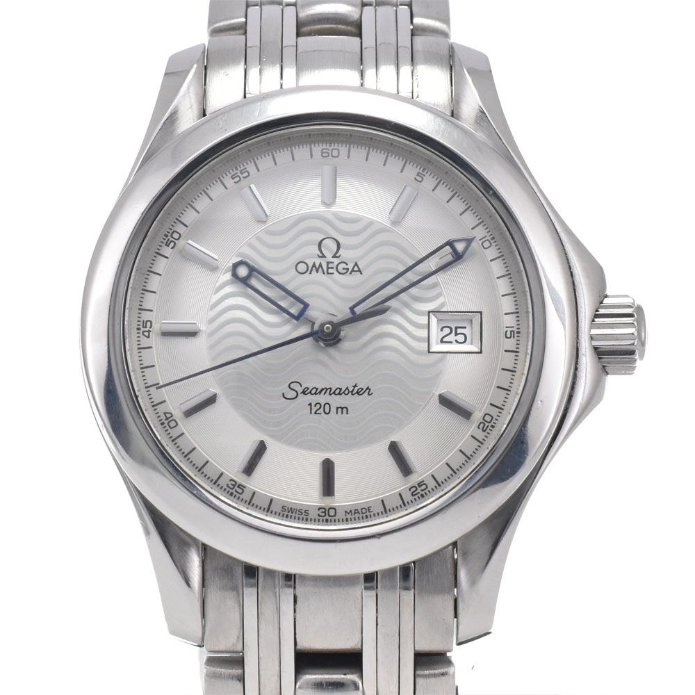 オメガ OMEGA 2571.31 シーマスター 120M シルバー クォーツ レディース 良品 腕時計 J#147548