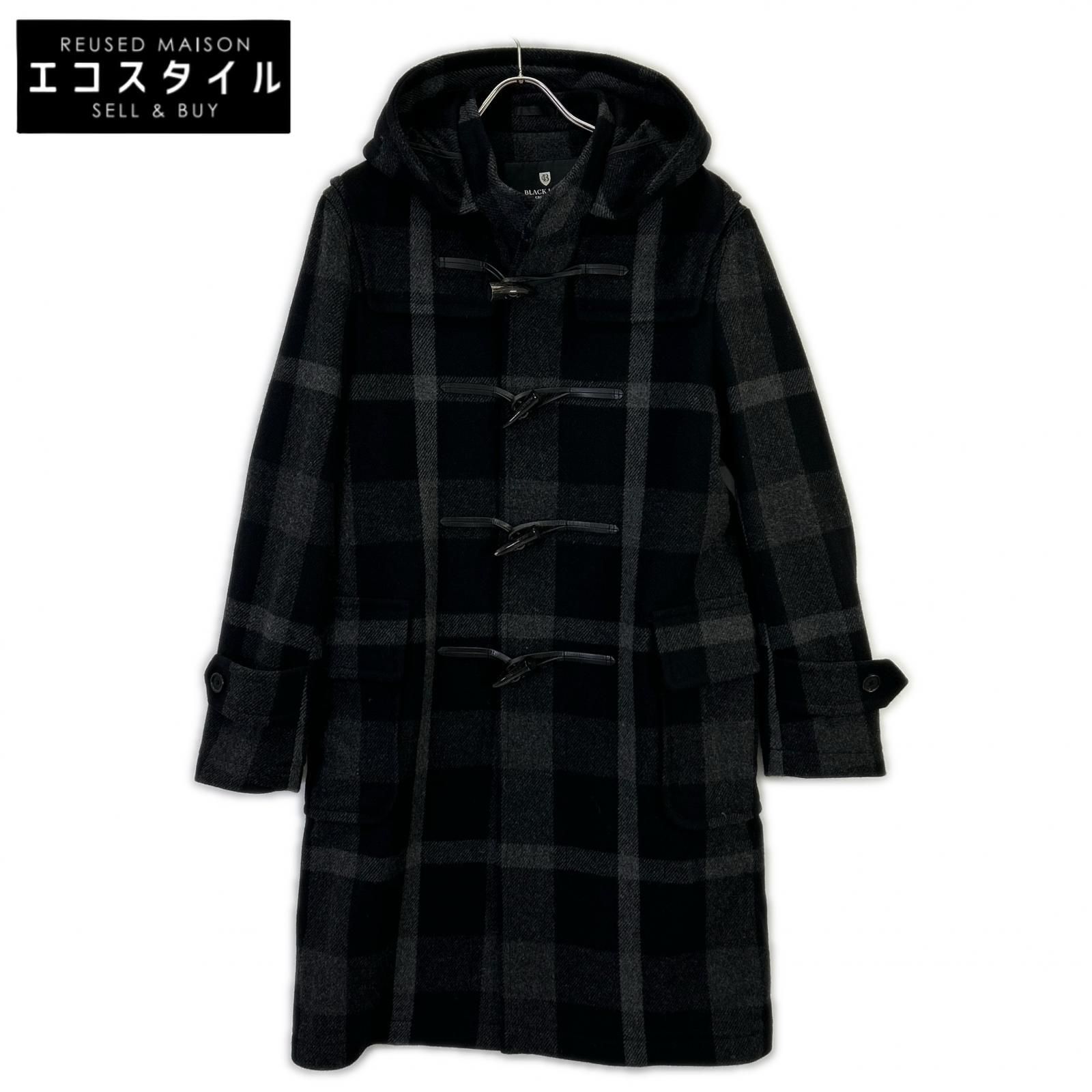 BLACK LABEL CRESTBRIDGE　ブラックレーベルクレストブリッジ　51B07-207-08 グレー トーナルクレストブリッジチェック ダッフルコート　L