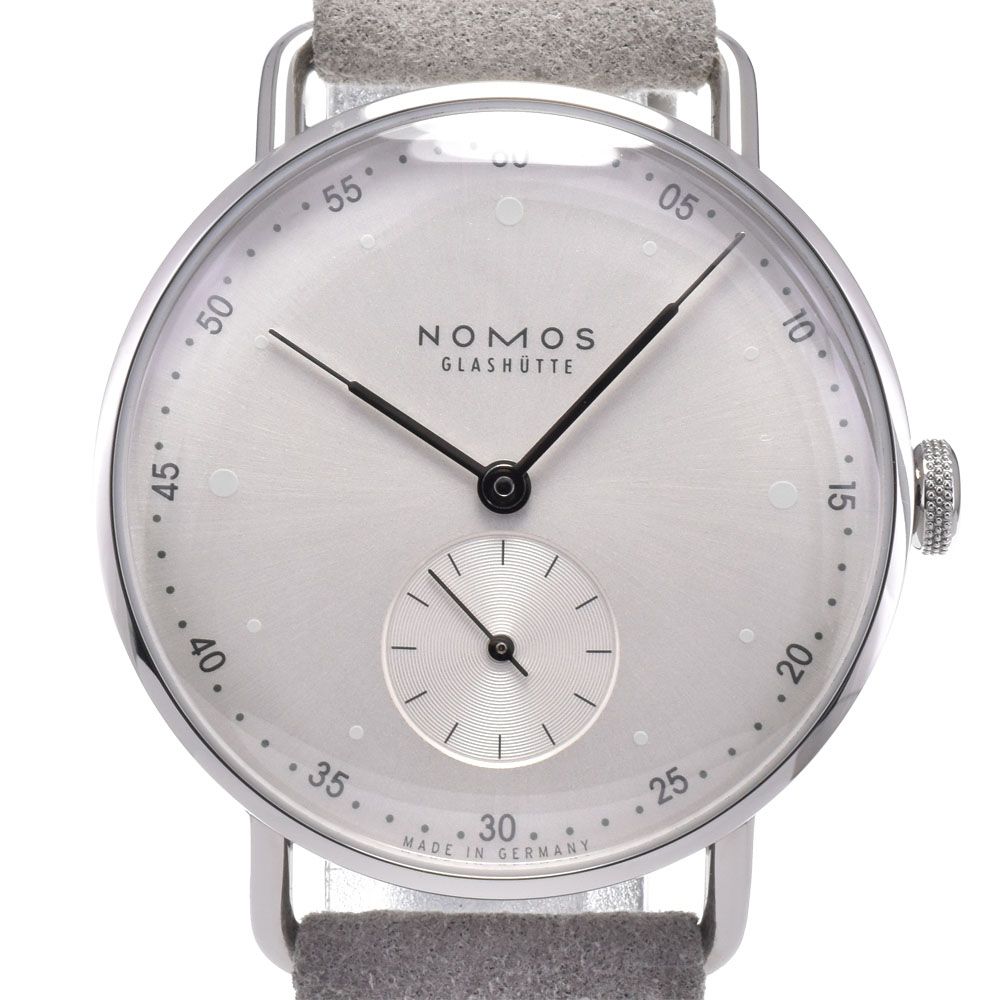 ノモス NOMOS 1122.SB メトロ スモールセコンド シルバー 手巻き メンズ 美品 箱・保証書付き 腕時計 J#148126