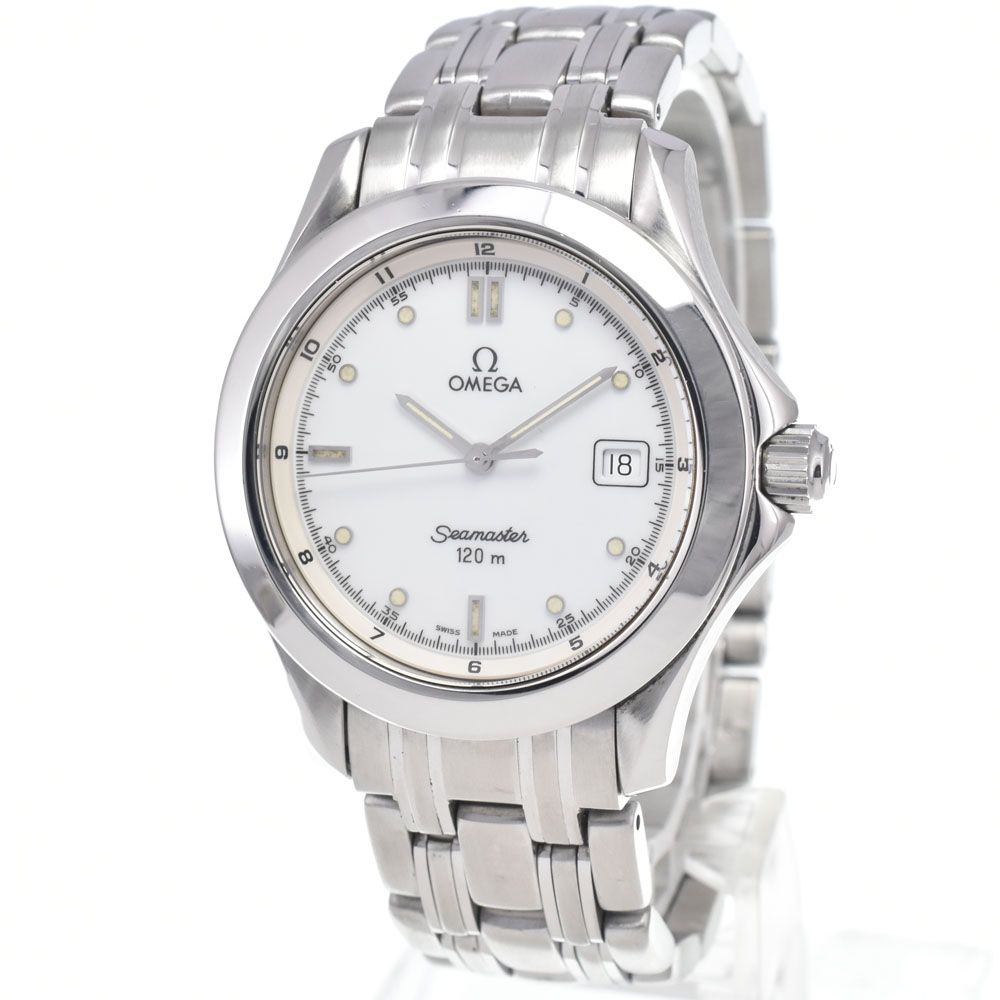 オメガ OMEGA 2511.30 シーマスター120m ホワイト クォーツ メンズ 