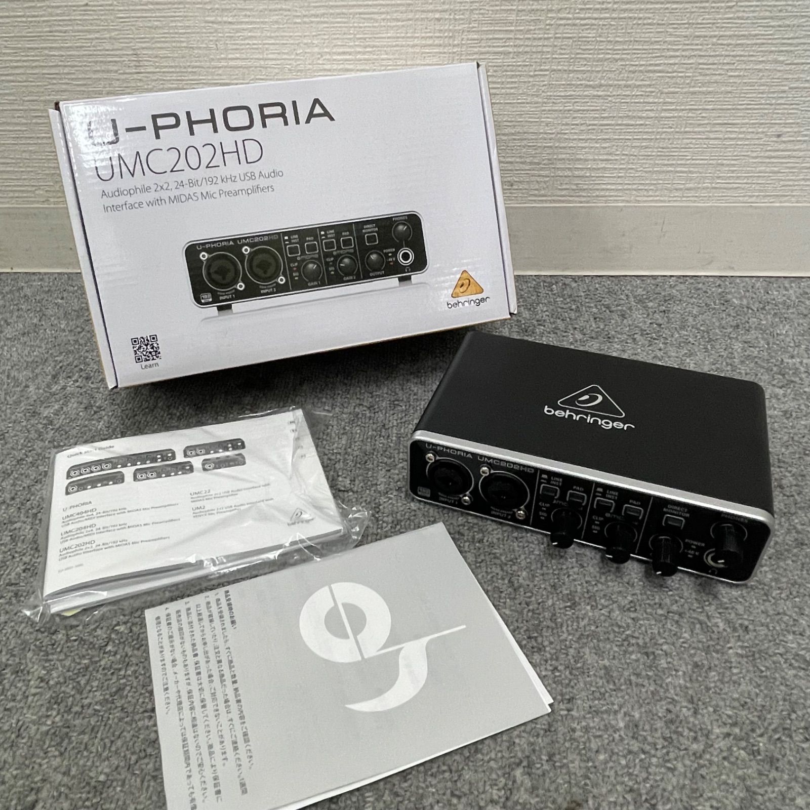 NPA】ジャンク BEHRINGER U-PHORIA UMC202HD ベリンガー オーディオ