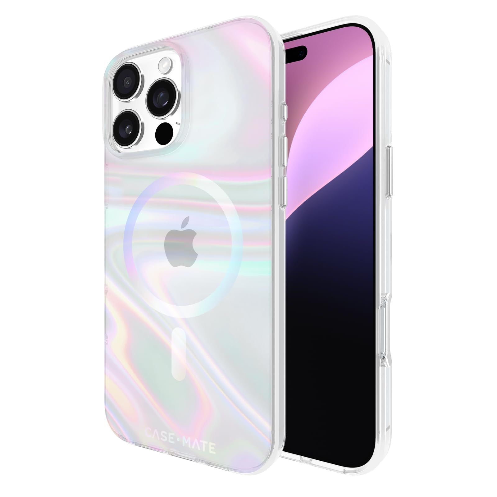 新品 Case-mate ソープバブルケース Magsafe付き Apple iPhone 16 Pro Max 6.9インチ 2024年用 | 12フィートの落下保護 傷防止 黄変防止コーティング 盛り上がったエッジ ファッションケース ワイヤレス充電 -