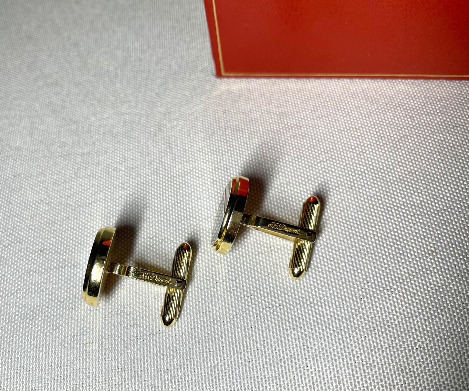 希少 S.T.Dupont デュポン Dロゴ パープル＆ゴールド&シルバー
