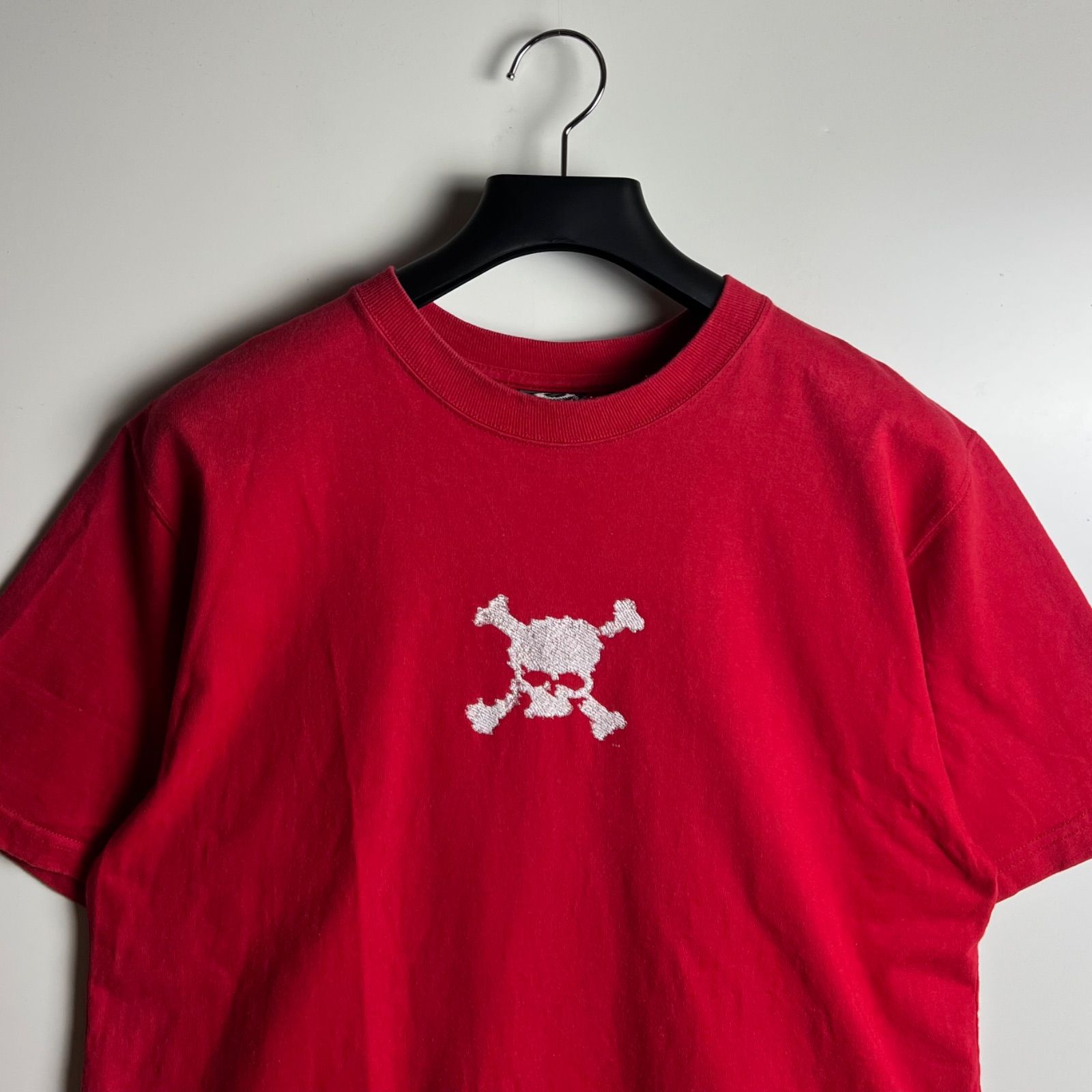 OAKLEY 90s USA tech lame skull Tee L オークリー スカル 髑髏 ラメ 