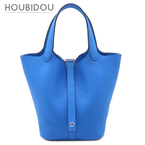 エルメス HERMES ハンドバッグ ピコタンロック 18 PM トリヨンクレマンス ニューブルーイドラ シルバー金具 新品 未使用 青 2025年製 K 【箱】【中古】