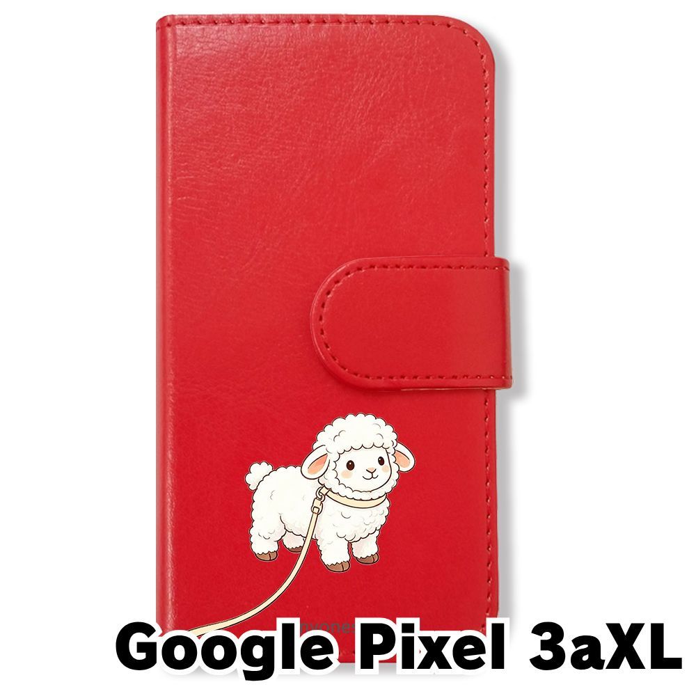 新品未使用】 Google Pixel 3a XL 手帳型スマホ ケース (色：レッド