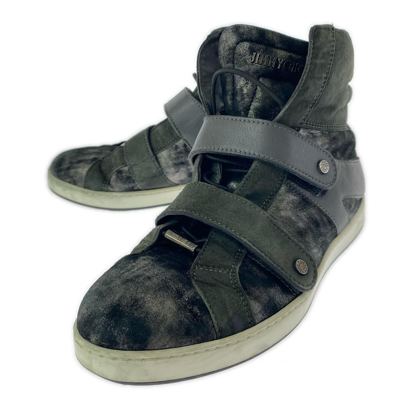 JIMMY CHOO ジミーチュウ ベルクロ ハイカットスニーカースニーカー 