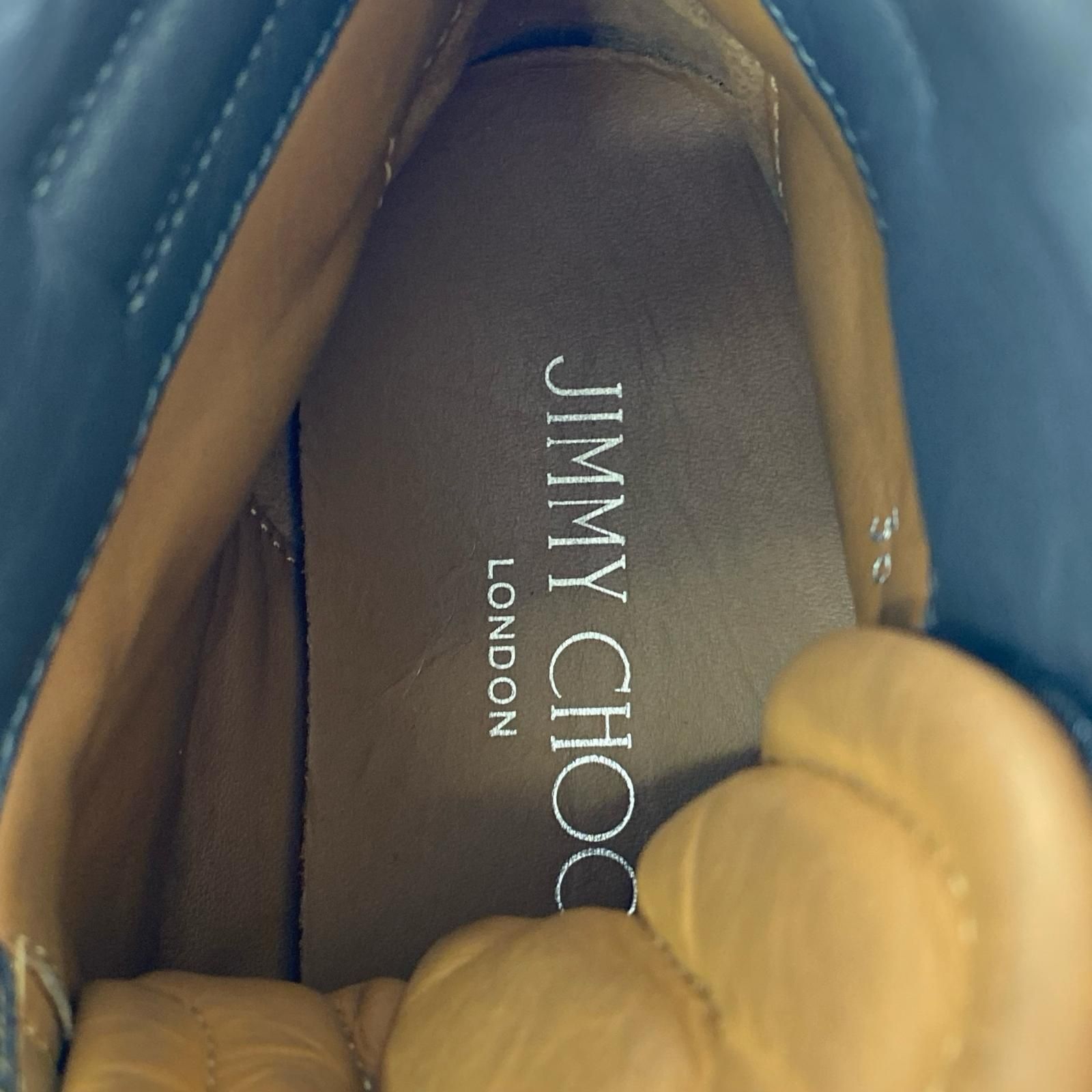JIMMY CHOO ジミーチュウ ベルクロ ハイカットスニーカースニーカー 