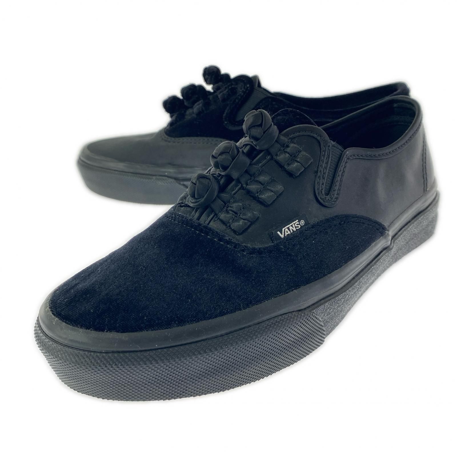 VANS バンズ ×BILLY'S V44CF KUNG FU ベロア切替スニーカー size24CM/ブラック