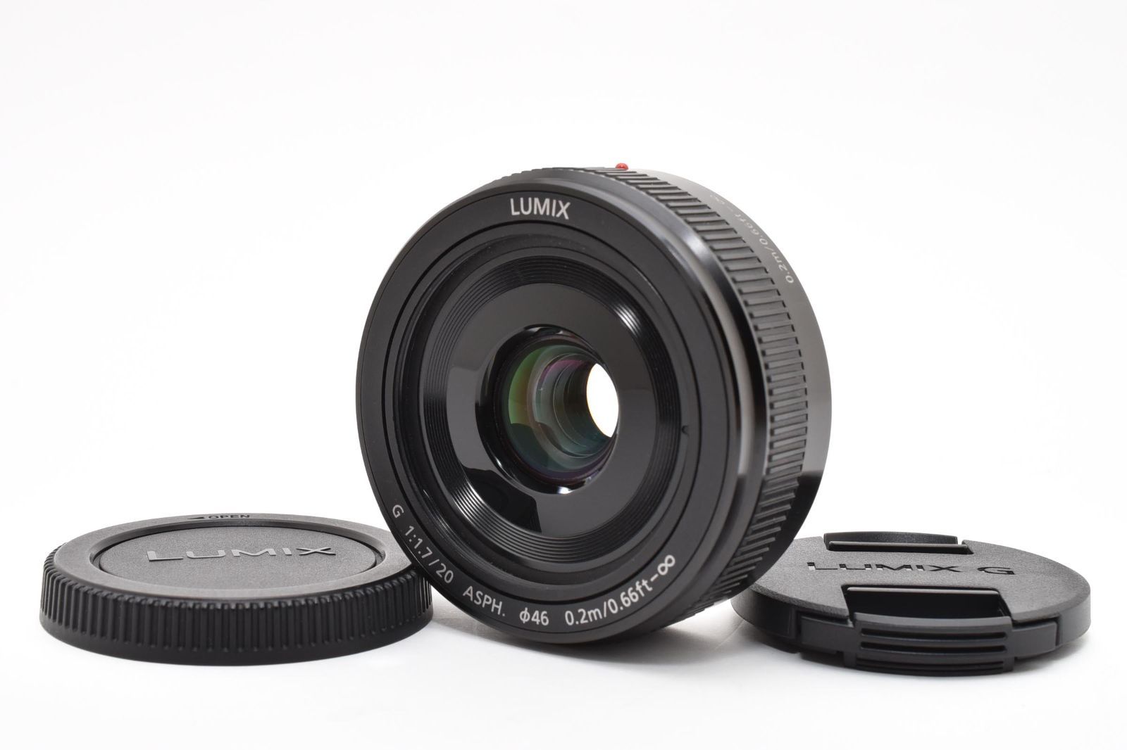 極上品 Panasonic lumix G 20mm f1.7 II Asph H-H020A ち０３０