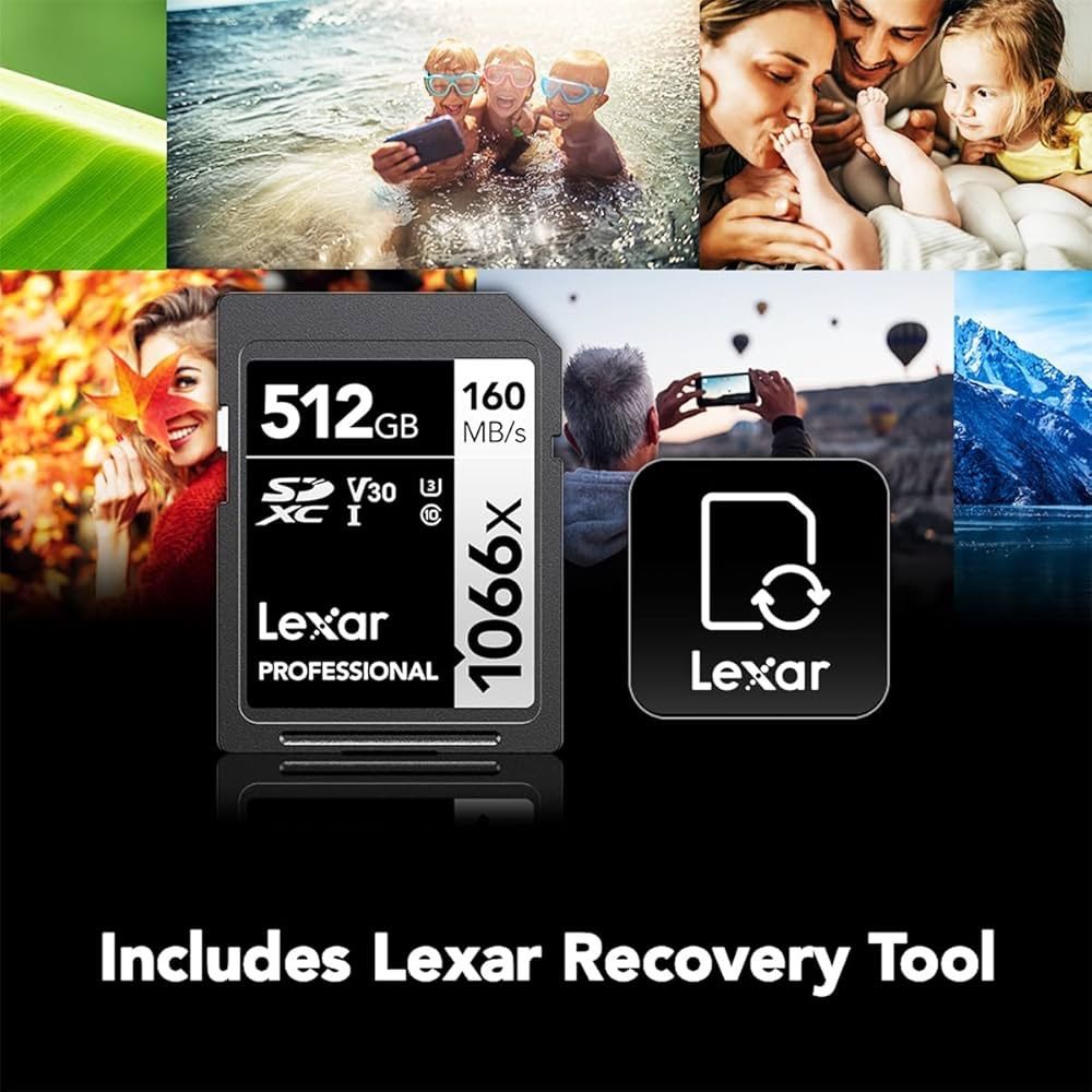 Lexar® Professional 1066x SDXC™ UHS-I Card SILVER Series 512GB LSD1066512G-BNNNG 海外パッケージ版 (LSD1066512G-BNNNU)
