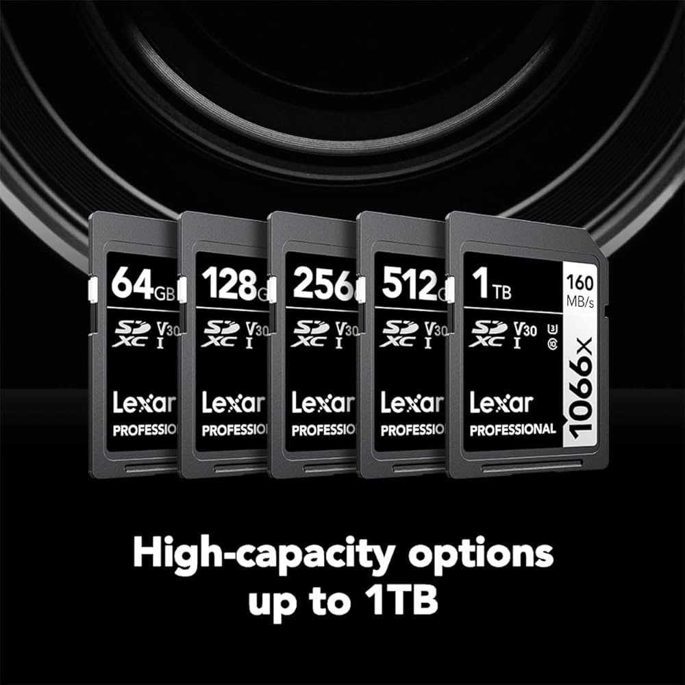 Lexar® Professional 1066x SDXC™ UHS-I Card SILVER Series 512GB LSD1066512G-BNNNG 海外パッケージ版 (LSD1066512G-BNNNU)