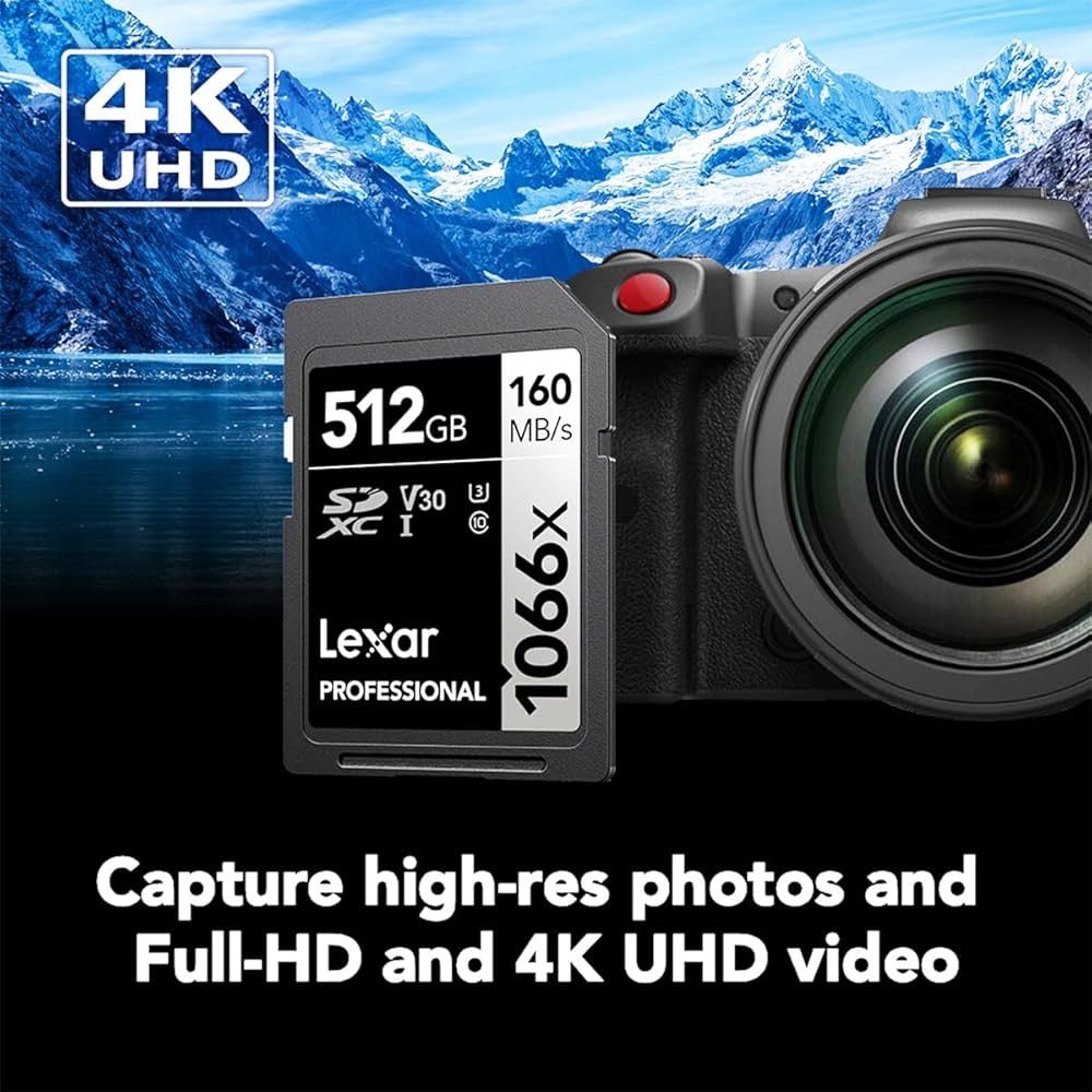 Lexar® Professional 1066x SDXC™ UHS-I Card SILVER Series 512GB LSD1066512G-BNNNG 海外パッケージ版 (LSD1066512G-BNNNU)