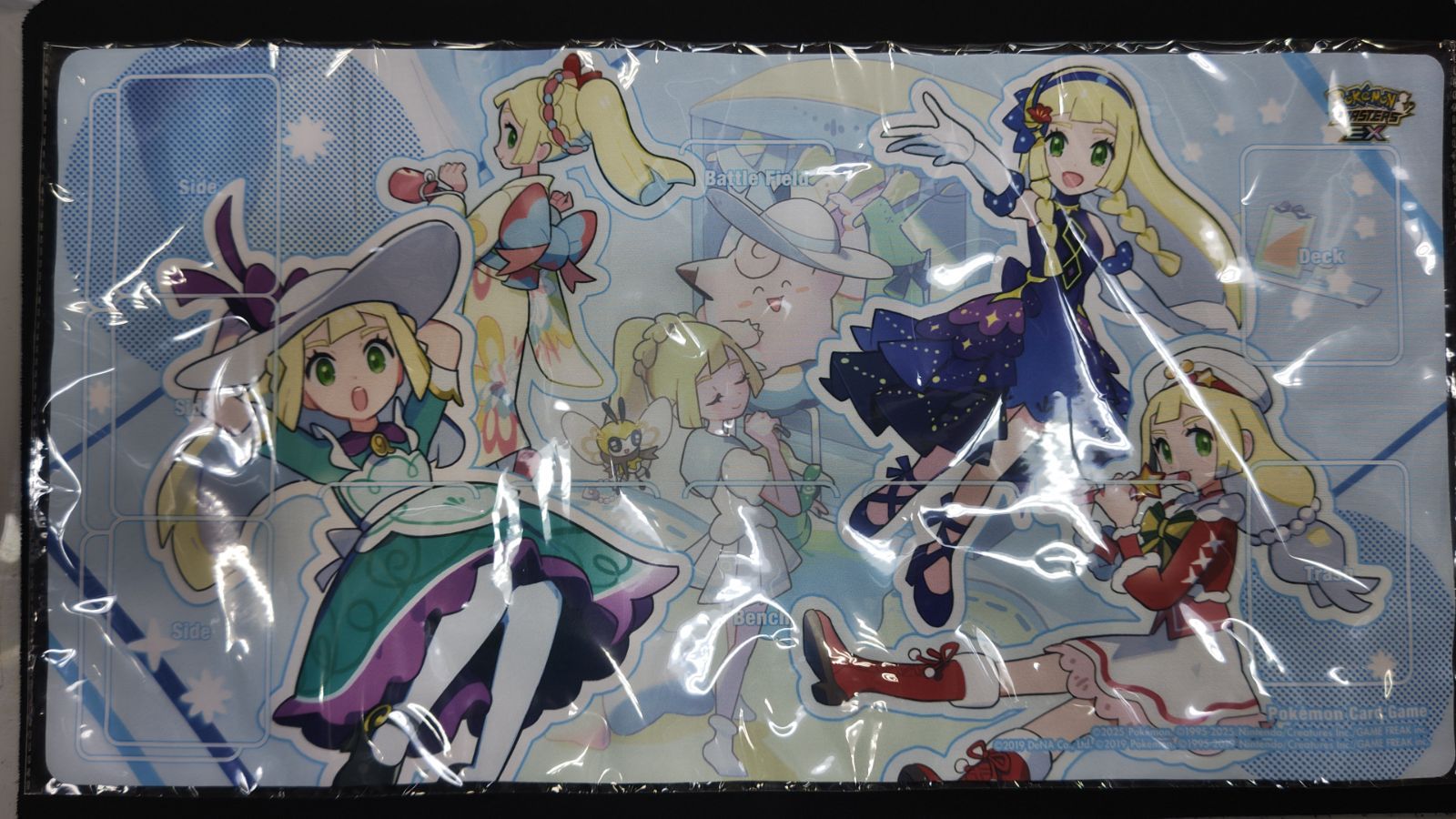ポケモンマスターズEX おしゃれを楽しむリーリエ プレイマット ポケモン - ポケモンマスターズEX プレイマット リーリエ おしゃれを