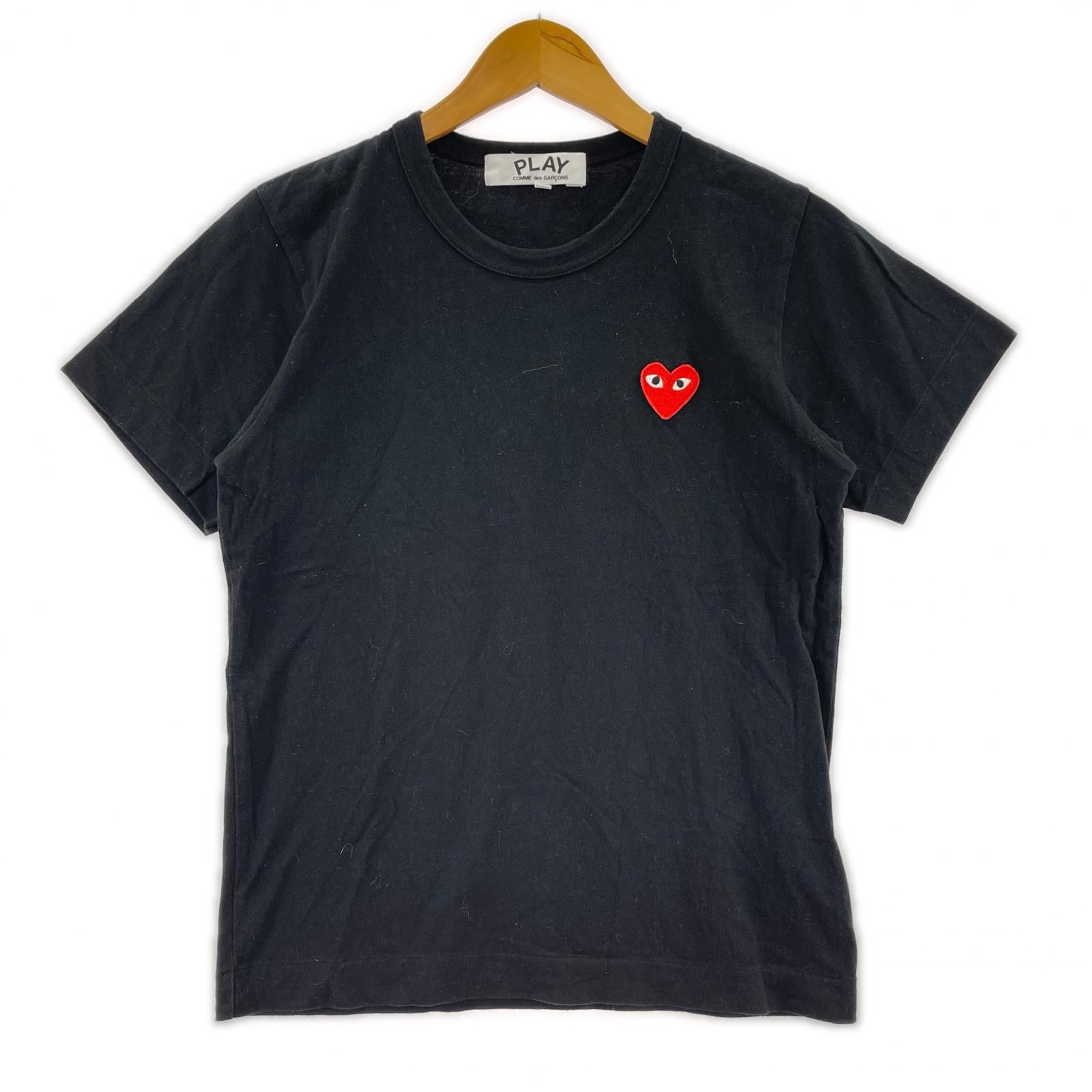 PLAY COMME des GARCONS プレイ コムデギャルソン半袖Ｔシャツ sizeM/ブラック